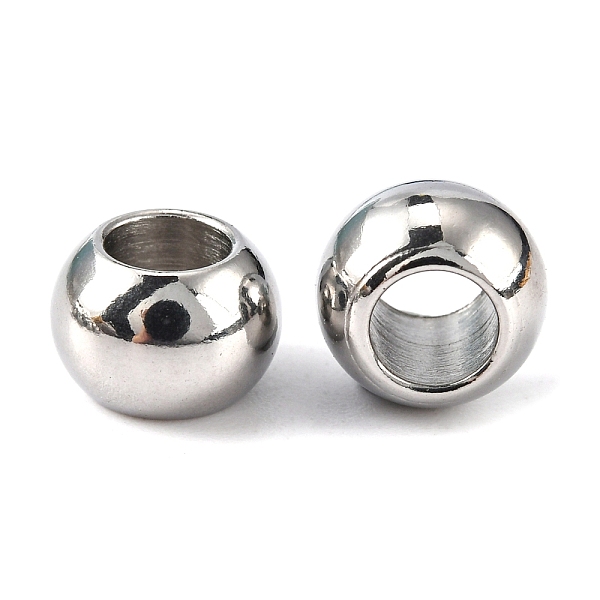 PandaHall Rondelle 201 Stainless Steel European Beads, Large Hole Beads, Stainless Steel Color, 8x6mm, Hole: 4mm 201 Stainless Steel...
PandaHall Rondelle 201 Stainless Steel European Beads, Large Hole Beads, Stainless Steel Color, 8x6mm, Hole: 4mm 201 Stainless Steel...