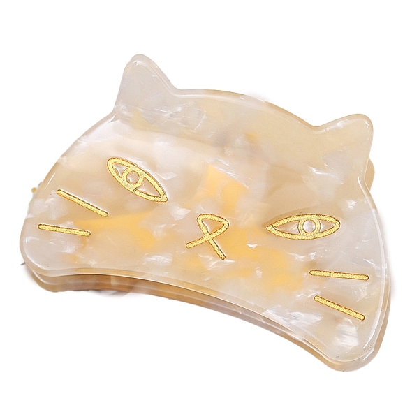 PandaHall Cat Cellulose Acetate(Resin) Claw Hair Clips for Women and Girls, Gold, 44x69mm Cellulose Acetate Cat Shape Gold
PandaHall Cat Cellulose Acetate(Resin) Claw Hair Clips for Women and Girls, Gold, 44x69mm Cellulose Acetate Cat Shape Gold