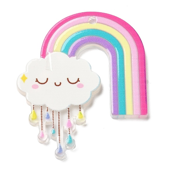 PandaHall Cute Acrilic Pendants, Rainbow, 39x32.5x2.5mm, Hole: 1.8mm Acrylic Rainbow
PandaHall Cute Acrilic Pendants, Rainbow, 39x32.5x2.5mm, Hole: 1.8mm Acrylic Rainbow