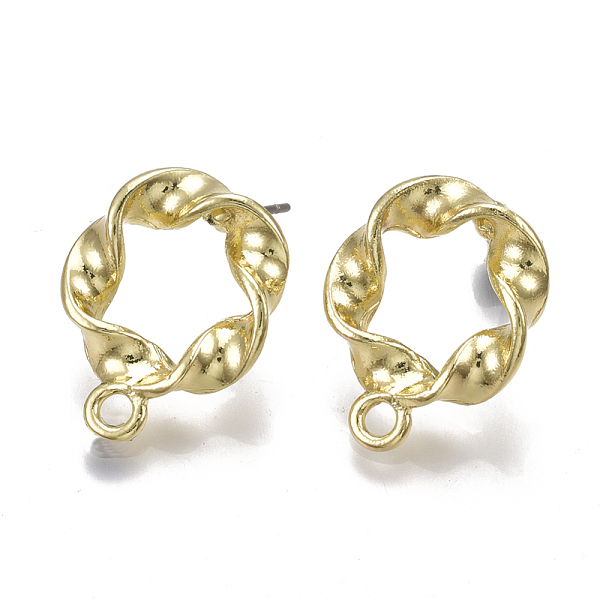 PandaHall Alloy Stud Earring Findings, for DIY Earring Making, with Steel Pins, with Loop, Ring, Light Gold, 19x15mm, Hole: 2mm, Pin: 0.7mm ...
PandaHall Alloy Stud Earring Findings, for DIY Earring Making, with Steel Pins, with Loop, Ring, Light Gold, 19x15mm, Hole: 2mm, Pin: 0.7mm ...
