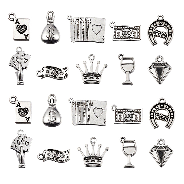 PandaHall 100Pcs 10 Style Tibetan Style Alloy Pendants, Lead Free & Cadmium Free, Mixed Shapes, Antique Silver, 10pcs/style Alloy Mixed...
PandaHall 100Pcs 10 Style Tibetan Style Alloy Pendants, Lead Free & Cadmium Free, Mixed Shapes, Antique Silver, 10pcs/style Alloy Mixed...