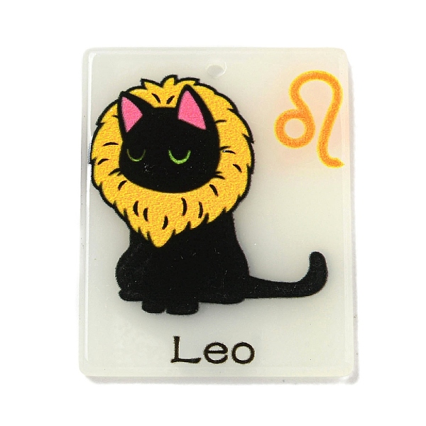 PandaHall Acrylic Pendants, Constellation Cat, Leo, 34x27x2.5mm, Hole: 2mm Acrylic Leo Black
PandaHall Acrylic Pendants, Constellation Cat, Leo, 34x27x2.5mm, Hole: 2mm Acrylic Leo Black