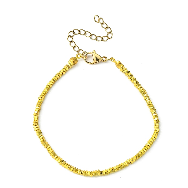 PandaHall Synthetic Hematite Nugget Beaded Bracelet with 304 Stainless Steel Clasps, Golden, 7-1/4 inch(18.5cm) Hematite
PandaHall Synthetic Hematite Nugget Beaded Bracelet with 304 Stainless Steel Clasps, Golden, 7-1/4 inch(18.5cm) Hematite