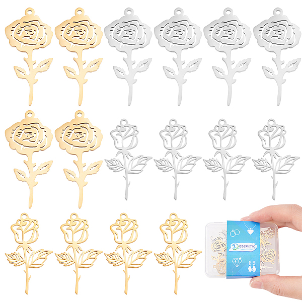 PandaHall DICOSMETIC 16Pcs 2 Styles Hollow Rose Flower Charm Golden Floral Pendant Birth Month Flower Charm Open Back Bezel Pendant...
PandaHall DICOSMETIC 16Pcs 2 Styles Hollow Rose Flower Charm Golden Floral Pendant Birth Month Flower Charm Open Back Bezel Pendant...
