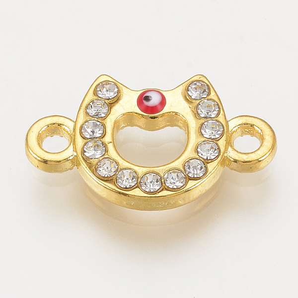 PandaHall Alloy Rhinestone Links connectors, Cadmium Free & Lead Free, Horseshoes with Evil Eye, Red, Golden, 17.5x10.5x2.5mm, Hole: 1.5mm...
PandaHall Alloy Rhinestone Links connectors, Cadmium Free & Lead Free, Horseshoes with Evil Eye, Red, Golden, 17.5x10.5x2.5mm, Hole: 1.5mm...