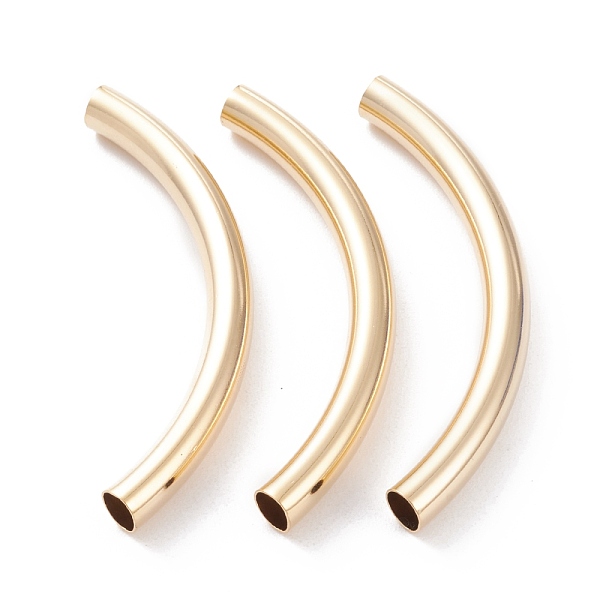 PandaHall Brass Tube Beads, Long-Lasting Plated, Curved Beads, Tube, Real 24K Gold Plated, 54x5mm, Hole: 4mm Brass Tube
PandaHall Brass Tube Beads, Long-Lasting Plated, Curved Beads, Tube, Real 24K Gold Plated, 54x5mm, Hole: 4mm Brass Tube