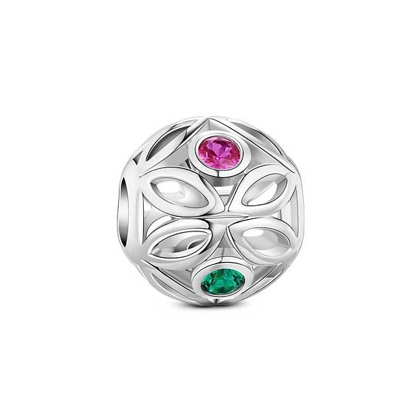 PandaHall TINYSAND Rondelle Rhodium Plated 925 Sterling Silver Lucky Clover Charm European Beads, Colorful CZ Charm, Large Hole Beads...
PandaHall TINYSAND Rondelle Rhodium Plated 925 Sterling Silver Lucky Clover Charm European Beads, Colorful CZ Charm, Large Hole Beads...