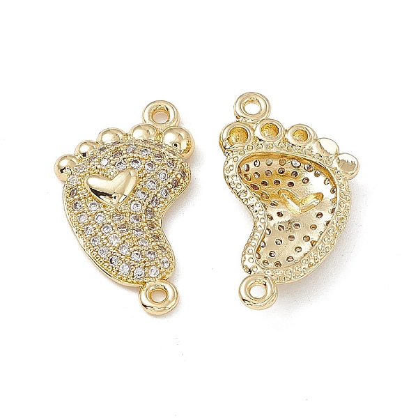 PandaHall Brass Micro Pave Clear Cubic Zirconia Connector Charms, Footprint Links with Heart, Real 18K Gold Plated, 22.5x13x4mm, Hole: 1.2mm...
PandaHall Brass Micro Pave Clear Cubic Zirconia Connector Charms, Footprint Links with Heart, Real 18K Gold Plated, 22.5x13x4mm, Hole: 1.2mm...