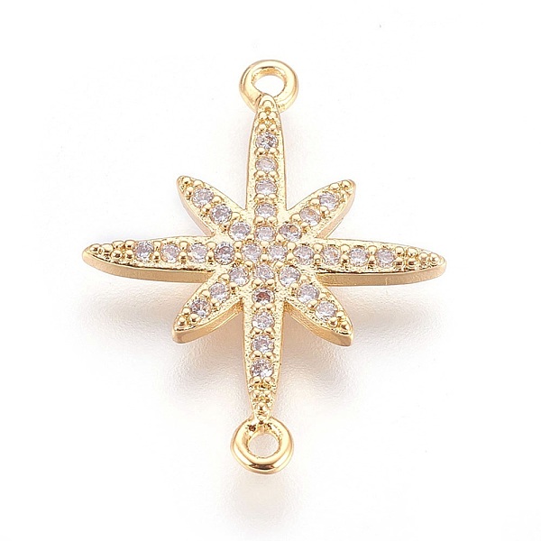 PandaHall Brass Micro Pave Cubic Zirconia Links, Shining Star, Clear, Real 18K Gold Plated, 22.5x17.5x1.8mm, Hole: 1.2mm Brass+Cubic...
PandaHall Brass Micro Pave Cubic Zirconia Links, Shining Star, Clear, Real 18K Gold Plated, 22.5x17.5x1.8mm, Hole: 1.2mm Brass+Cubic...