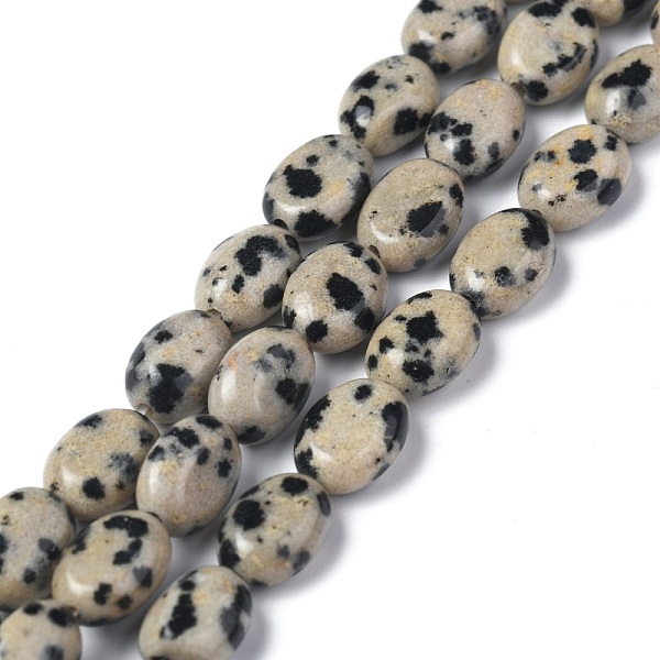 PandaHall Natural Dalmatian Jasper Beads Strands, Oval, 8x6x3.5~4mm, Hole: 1mm, about 45~52pcs/strand, 15.16~15.74 inch(38.5~40cm) Dalmatian...
PandaHall Natural Dalmatian Jasper Beads Strands, Oval, 8x6x3.5~4mm, Hole: 1mm, about 45~52pcs/strand, 15.16~15.74 inch(38.5~40cm) Dalmatian...