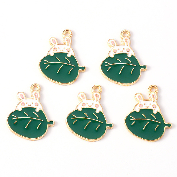 PandaHall Alloy Enamel Pendants, Light Gold, Cadmium Free & Lead Free, Rabbit with Leaf, Sea Green, 21x17x1mm, Hole: 1.2mm Alloy+Enamel...
PandaHall Alloy Enamel Pendants, Light Gold, Cadmium Free & Lead Free, Rabbit with Leaf, Sea Green, 21x17x1mm, Hole: 1.2mm Alloy+Enamel...
