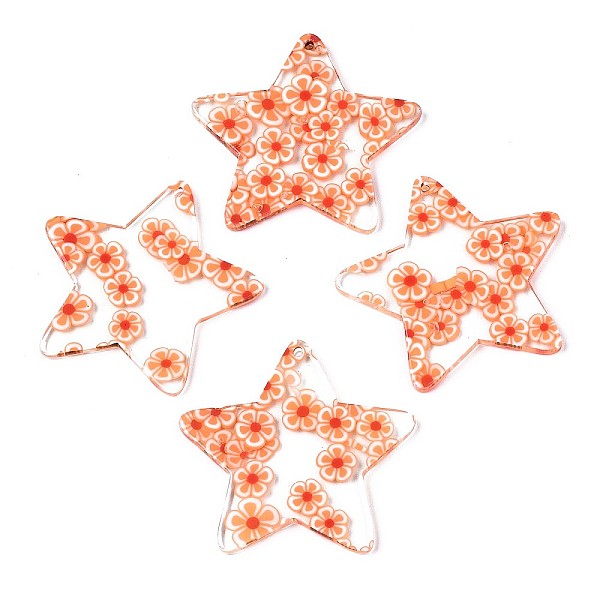 PandaHall Transparent Clear Cellulose Acetate(Resin) Pendants, Printed, Star with Flower, Flower Pattern, 37x39x2.5mm, Hole: 1.4mm Cellulose..., Red
PandaHall Transparent Clear Cellulose Acetate(Resin) Pendants, Printed, Star with Flower, Flower Pattern, 37x39x2.5mm, Hole: 1.4mm Cellulose..., Red