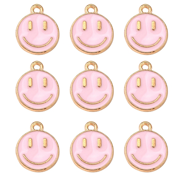 PandaHall Alloy Enamel Charms, Flat Round with Smiling Face, Pearl Pink, 14.5x12x1.5mm, Hole: 1.5mm Alloy+Enamel Flat Round
PandaHall Alloy Enamel Charms, Flat Round with Smiling Face, Pearl Pink, 14.5x12x1.5mm, Hole: 1.5mm Alloy+Enamel Flat Round
