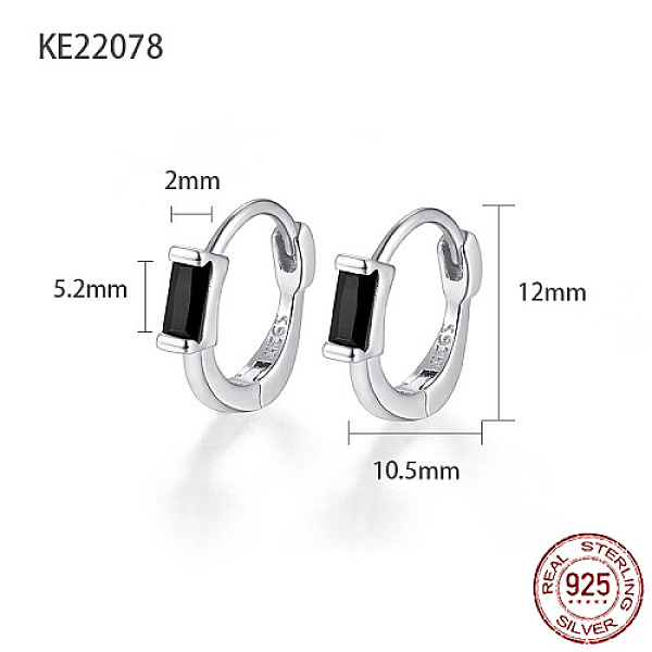 PandaHall Rhodium Plated 925 Sterling Silver Pave Cubic Zirconia Rectangle Hoop Earrings for Women, with 925 Stamp, Platinum, Black...
PandaHall Rhodium Plated 925 Sterling Silver Pave Cubic Zirconia Rectangle Hoop Earrings for Women, with 925 Stamp, Platinum, Black...