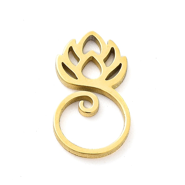 PandaHall 304 Stainless Steel Charms, Laser Cut, Lotus Charm, Golden, 12x7x1mm, Hole: 1.2mm 304 Stainless Steel Flower
PandaHall 304 Stainless Steel Charms, Laser Cut, Lotus Charm, Golden, 12x7x1mm, Hole: 1.2mm 304 Stainless Steel Flower
