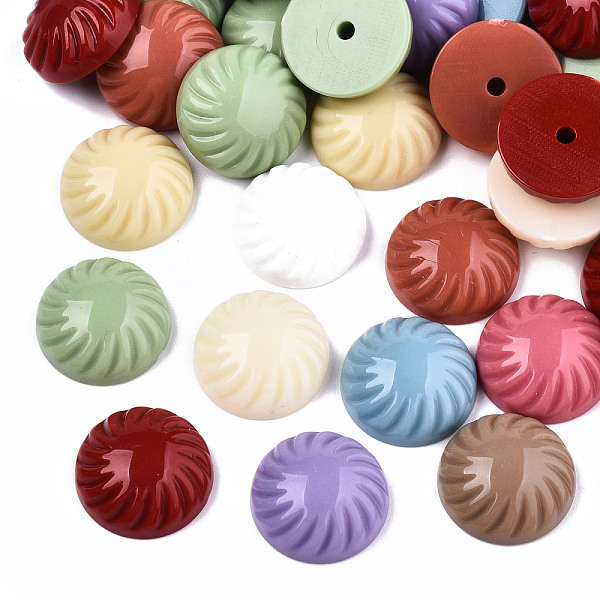 PandaHall Opaque Resin Beads, Half Drilled, Half Round/Dome, Corrugated, Mixed Color, 18x7mm, Hole: 2mm Resin Half Round Multicolor
PandaHall Opaque Resin Beads, Half Drilled, Half Round/Dome, Corrugated, Mixed Color, 18x7mm, Hole: 2mm Resin Half Round Multicolor