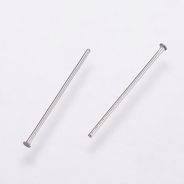 PandaHall 304 Stainless Steel Flat Head Pins, Stainless Steel Color, 20x0.7mm, 21 Gauge, Head: 1.5mm 304 Stainless Steel
PandaHall 304 Stainless Steel Flat Head Pins, Stainless Steel Color, 20x0.7mm, 21 Gauge, Head: 1.5mm 304 Stainless Steel