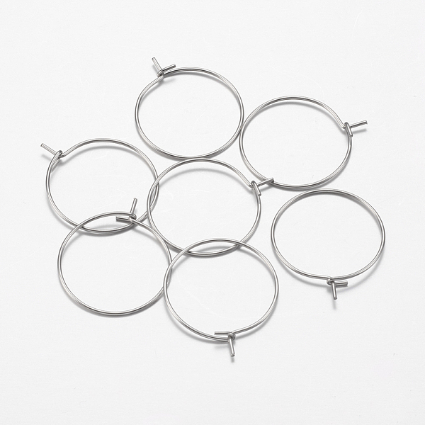 PandaHall 316 Surgical Stainless Steel Hoop Earrings Findings, Wine Glass Charms Findings, Stainless Steel Color, 23x20x0.7mm, 21 Gauge 316...
PandaHall 316 Surgical Stainless Steel Hoop Earrings Findings, Wine Glass Charms Findings, Stainless Steel Color, 23x20x0.7mm, 21 Gauge 316...
