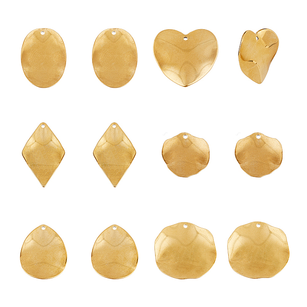 PandaHall SUPERFINDINGS 24Pcs 6 Style 304 Stainless Steel Pendants, Golden, Leaf & Round & Heart, Mixed Patterns, 16~26x15.5~23.5x1~2mm...
PandaHall SUPERFINDINGS 24Pcs 6 Style 304 Stainless Steel Pendants, Golden, Leaf & Round & Heart, Mixed Patterns, 16~26x15.5~23.5x1~2mm...