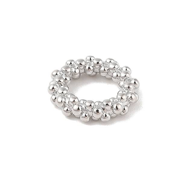 PandaHall Brass Closed Jump Rings, Bubble ring bump, Platinum, 12x2.5mm, Inner Diameter: 6.5mm Brass Ring
PandaHall Brass Closed Jump Rings, Bubble ring bump, Platinum, 12x2.5mm, Inner Diameter: 6.5mm Brass Ring