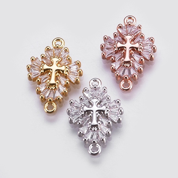 PandaHall Brass Micro Pave Cubic Zirconia Links, Cross, Mixed Color, 20x14x3.5mm, Hole: 1.5mm Brass+Cubic Zirconia Cross Multicolor
PandaHall Brass Micro Pave Cubic Zirconia Links, Cross, Mixed Color, 20x14x3.5mm, Hole: 1.5mm Brass+Cubic Zirconia Cross Multicolor