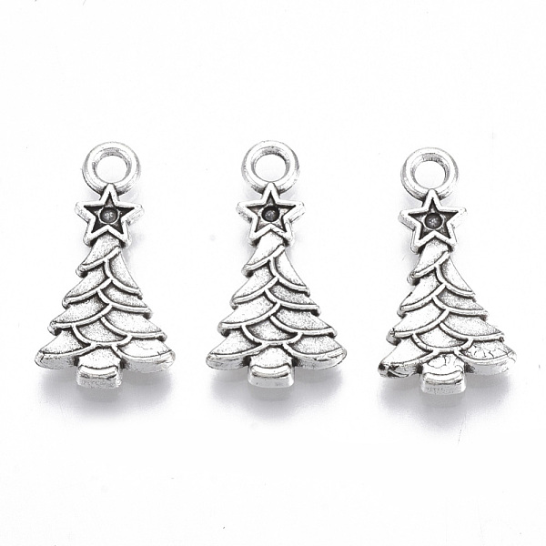 PandaHall Tibetan Style Alloy Pendants, Lead Free & Cadmium Free, Christmas Theme, Christmas Tree, Antique Silver, 20.5x10.5x2.5mm, Hole...
PandaHall Tibetan Style Alloy Pendants, Lead Free & Cadmium Free, Christmas Theme, Christmas Tree, Antique Silver, 20.5x10.5x2.5mm, Hole...