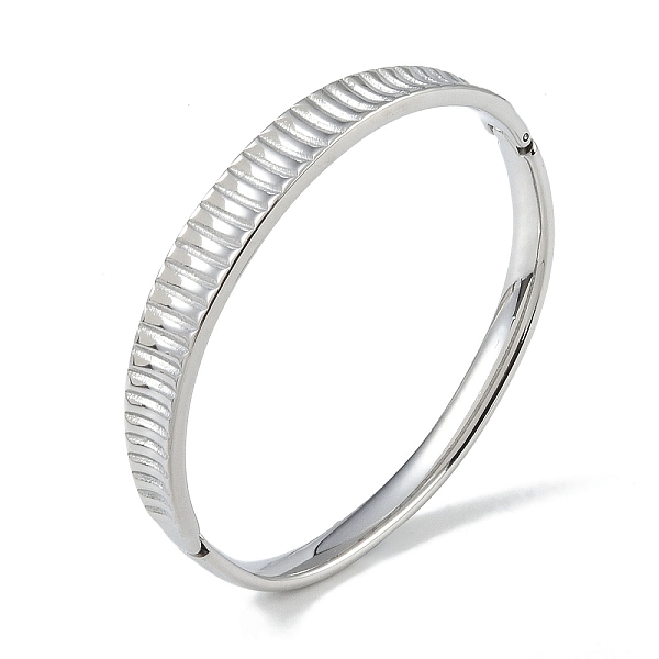 PandaHall 304 Stainless Steel Grooved Hinged Bangles for Women, Stainless Steel Color, Inner Diameter: 2x2-3/8 inch(5.1x5.9cm), 10mm 304...
PandaHall 304 Stainless Steel Grooved Hinged Bangles for Women, Stainless Steel Color, Inner Diameter: 2x2-3/8 inch(5.1x5.9cm), 10mm 304...