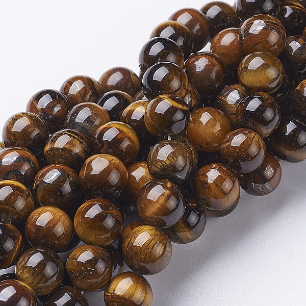 PandaHall Gemstone Beads Strands, Round, Tiger Eye, about 10mm in diameter, hole: 1mm, 39pcs/strand, 15.5 inch Tiger Eye Round Gold
PandaHall Gemstone Beads Strands, Round, Tiger Eye, about 10mm in diameter, hole: 1mm, 39pcs/strand, 15.5 inch Tiger Eye Round Gold