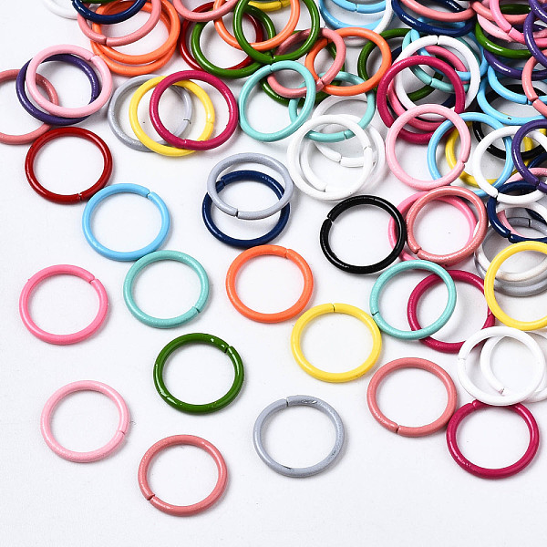PandaHall Spray Painted Iron Linking Rings, Quick Link Connectors, Ring, Mixed Color, 10.5x1mm, Inner Diameter: 8mm, about 5000pcs/1000g..., Multicolor
PandaHall Spray Painted Iron Linking Rings, Quick Link Connectors, Ring, Mixed Color, 10.5x1mm, Inner Diameter: 8mm, about 5000pcs/1000g..., Multicolor