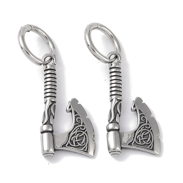 PandaHall 316 Surgical Stainless Steel Axe Hoop Earrings for Women, Antique Silver, 32x15.5mm 316 Surgical Stainless Steel Others
PandaHall 316 Surgical Stainless Steel Axe Hoop Earrings for Women, Antique Silver, 32x15.5mm 316 Surgical Stainless Steel Others
