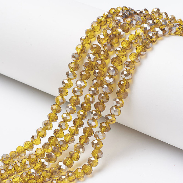 PandaHall Electroplate Transparent Glass Beads Strands, Half Gray Plated, Faceted, Rondelle, Gold, 8x6mm, Hole: 1mm, about 65~68pcs/strand...
PandaHall Electroplate Transparent Glass Beads Strands, Half Gray Plated, Faceted, Rondelle, Gold, 8x6mm, Hole: 1mm, about 65~68pcs/strand...