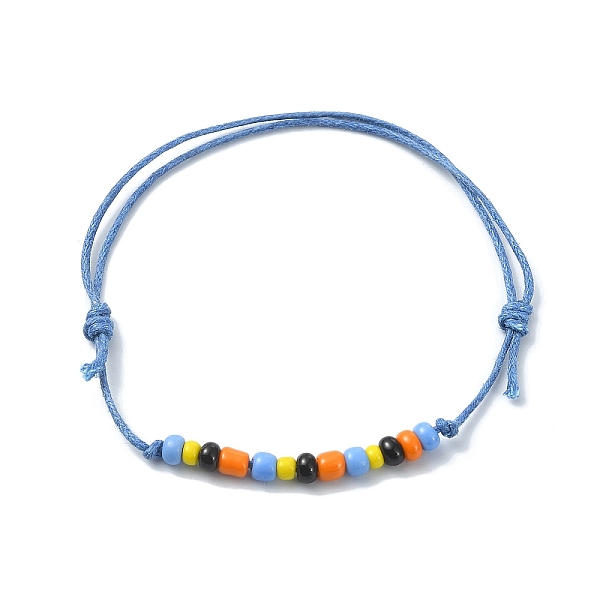 PandaHall Glass Seed Braided Bead Braclet, Waxed Cotton Adjustable Bracelets, Colorful, Inner Diameter: 2-1/4~-1/2 inch(5.8~9.05cm) Seed...
PandaHall Glass Seed Braided Bead Braclet, Waxed Cotton Adjustable Bracelets, Colorful, Inner Diameter: 2-1/4~-1/2 inch(5.8~9.05cm) Seed...