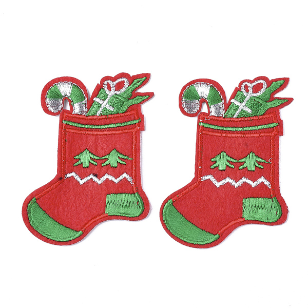 PandaHall Computerized Embroidery Cloth Iron On Patches, Costume Accessories, Appliques, Christmas Stocking, Red, 79x58x1.5mm Cloth Red
PandaHall Computerized Embroidery Cloth Iron On Patches, Costume Accessories, Appliques, Christmas Stocking, Red, 79x58x1.5mm Cloth Red