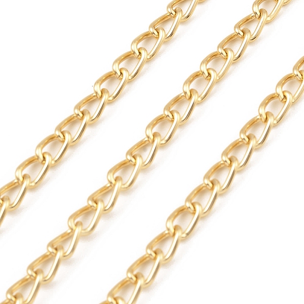 PandaHall Oxidation Aluminum Curb Chains, Unwelded, with Spool, Golden, 8.5x5x1mm, about 164.04 Feet(50m)/Roll Aluminum
PandaHall Oxidation Aluminum Curb Chains, Unwelded, with Spool, Golden, 8.5x5x1mm, about 164.04 Feet(50m)/Roll Aluminum