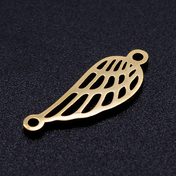 PandaHall 201 Stainless Steel Links connectors, Wing, Golden, 20x7x1mm, Hole: 1.2mm 201 Stainless Steel Wing
PandaHall 201 Stainless Steel Links connectors, Wing, Golden, 20x7x1mm, Hole: 1.2mm 201 Stainless Steel Wing