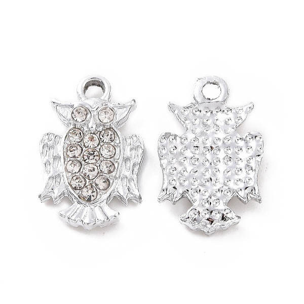 PandaHall Alloy Rhinestone Pendants, Platinum Tone Owl Charms, Crystal, 15.5x9.5x2.5mm, Hole: 1.6mm Alloy+Rhinestone Owl Clear
PandaHall Alloy Rhinestone Pendants, Platinum Tone Owl Charms, Crystal, 15.5x9.5x2.5mm, Hole: 1.6mm Alloy+Rhinestone Owl Clear