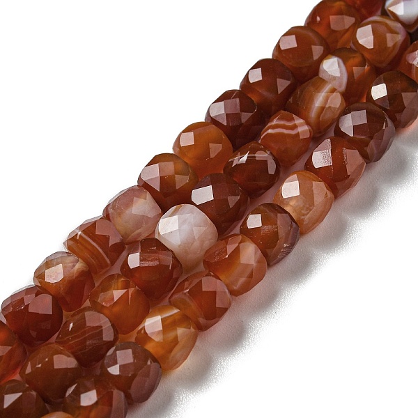 PandaHall Natural Banded Agate/Striped Agate Beads Strands, Faceted, Cube, 4.5~5x5~5.5x5~5.5mm, Hole: 1.2mm, about 74~77pcs/strand...
PandaHall Natural Banded Agate/Striped Agate Beads Strands, Faceted, Cube, 4.5~5x5~5.5x5~5.5mm, Hole: 1.2mm, about 74~77pcs/strand...