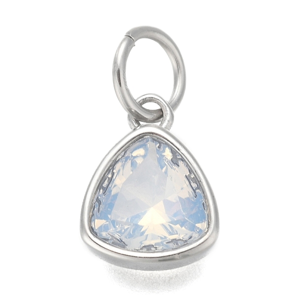 PandaHall 304 Stainless Steel Cubic Zirconia Pendant, Triangle, Stainless Steel Color, WhiteSmoke, 12.5x9.5x5mm, Hole: 5mm Stainless..., White
PandaHall 304 Stainless Steel Cubic Zirconia Pendant, Triangle, Stainless Steel Color, WhiteSmoke, 12.5x9.5x5mm, Hole: 5mm Stainless..., White