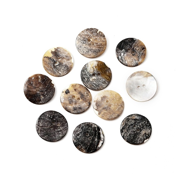 PandaHall Natural Akoya Shell Buttons, 2-hole, Flat Round, Seashell Color, 25~25.5x1.4~1.6mm, Hole: 2mm Shell Flat Round
PandaHall Natural Akoya Shell Buttons, 2-hole, Flat Round, Seashell Color, 25~25.5x1.4~1.6mm, Hole: 2mm Shell Flat Round