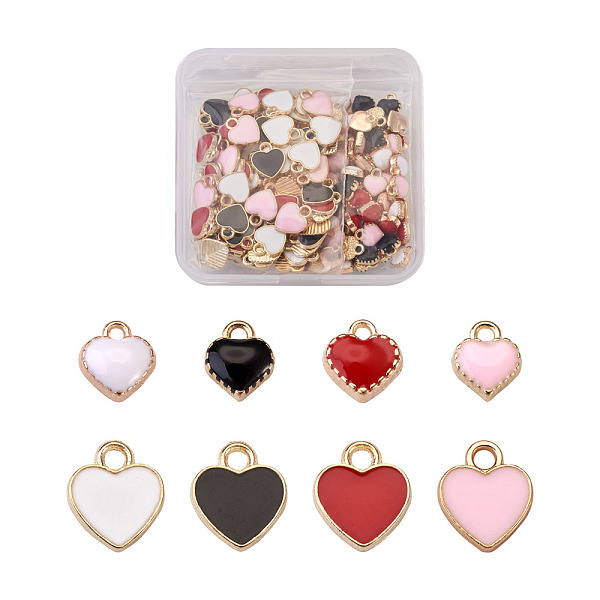 PandaHall Beadthoven Alloy Enamel Charms, Heart, Light Gold, Mixed Color, 12x10x2mm, Hole: 2mm, 200pcs/box Alloy+Enamel Heart Multicolor
PandaHall Beadthoven Alloy Enamel Charms, Heart, Light Gold, Mixed Color, 12x10x2mm, Hole: 2mm, 200pcs/box Alloy+Enamel Heart Multicolor