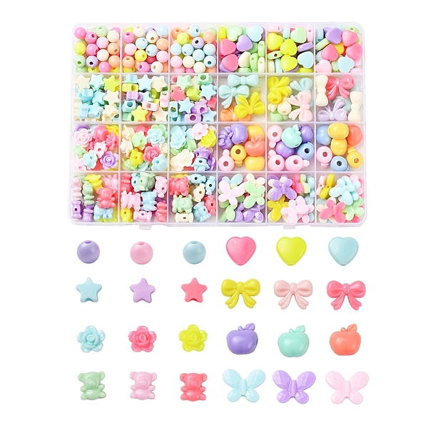PandaHall 383Pcs 8 Stylw Opaque Acrylic Beads, Round & Heart & Star & Bowknot & Flower & Apple & Bear & Butterfly, Mixed Color, 383pcs/box..., Multicolor
PandaHall 383Pcs 8 Stylw Opaque Acrylic Beads, Round & Heart & Star & Bowknot & Flower & Apple & Bear & Butterfly, Mixed Color, 383pcs/box..., Multicolor