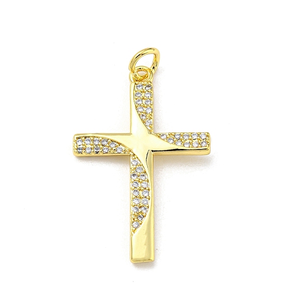 PandaHall Brass with Cubic Zirconia Pendant, Cross, Real 16K Gold Plated, 28x18x1.8mm Brass+Cubic Zirconia Cross Clear
PandaHall Brass with Cubic Zirconia Pendant, Cross, Real 16K Gold Plated, 28x18x1.8mm Brass+Cubic Zirconia Cross Clear