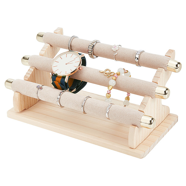 PandaHall 3-Tier Velvet Ring Display Stands, Detachable Finger Ring Organizer Holder with Golden Tone Iron Findings and Wooden Base, Tan..., Orange
PandaHall 3-Tier Velvet Ring Display Stands, Detachable Finger Ring Organizer Holder with Golden Tone Iron Findings and Wooden Base, Tan..., Orange