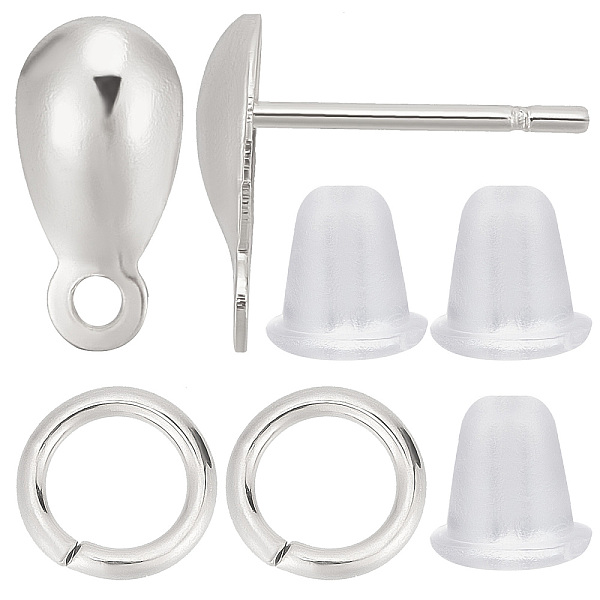 PandaHall CREATCABIN 200Pcs 304 Stainless Steel Stud Earring Findings, with Horizontal Loops, Teardrop, with 200Pcs Jump Rings & 200pcs...
PandaHall CREATCABIN 200Pcs 304 Stainless Steel Stud Earring Findings, with Horizontal Loops, Teardrop, with 200Pcs Jump Rings & 200pcs...