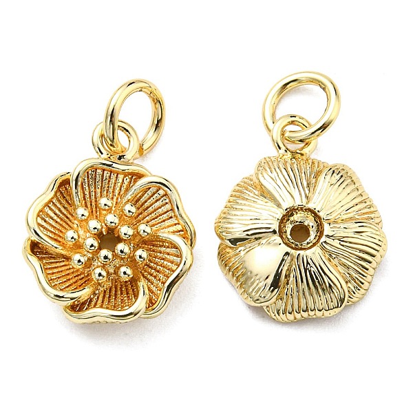 PandaHall Rack Plating Brass Charms, with Jump Ring, Lead Free & Cadmium Free, Long-Lasting Plated, Flower Charm, Real 18K Gold Plated...
PandaHall Rack Plating Brass Charms, with Jump Ring, Lead Free & Cadmium Free, Long-Lasting Plated, Flower Charm, Real 18K Gold Plated...
