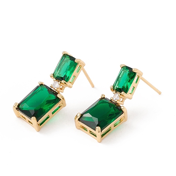 PandaHall Real 18K Gold Plated Cubic Zirconia Rectangle Dangle Stud Earrings, Brass Jewelry for Women, Lead Free & Cadmium Free, Dark Green...
PandaHall Real 18K Gold Plated Cubic Zirconia Rectangle Dangle Stud Earrings, Brass Jewelry for Women, Lead Free & Cadmium Free, Dark Green...