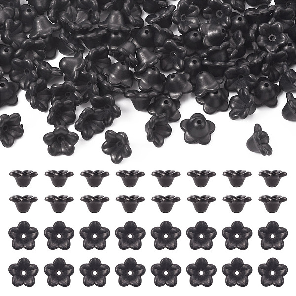 PandaHall Jewelry 100Pcs Opaque Resin Bead Caps, 5-Petal Flower, Black, 11.5x12x6.5mm, Hole: 1.5mm Resin Black
PandaHall Jewelry 100Pcs Opaque Resin Bead Caps, 5-Petal Flower, Black, 11.5x12x6.5mm, Hole: 1.5mm Resin Black
