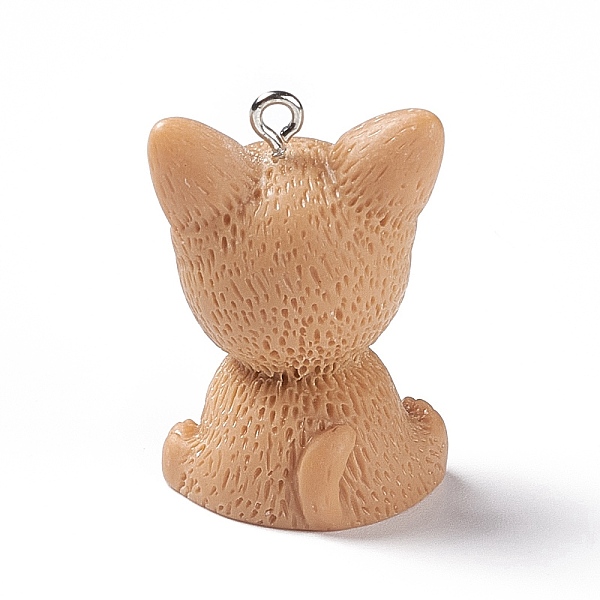 PandaHall Opaque Resin Pendants, 3D Dog Charms, with Platinum Tone Iron Loops, BurlyWood, 31.5x21.5x20mm, Hole: 2mm Iron+Resin Dog Orange
PandaHall Opaque Resin Pendants, 3D Dog Charms, with Platinum Tone Iron Loops, BurlyWood, 31.5x21.5x20mm, Hole: 2mm Iron+Resin Dog Orange