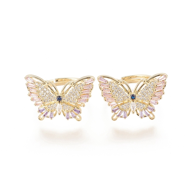 PandaHall Adjustable Brass Micro Pave Cubic Zirconia Rings, Long-Lasting Plated, Butterfly, Golden, Size 7, Inner Diameter: 17mm Brass+Cubic...
PandaHall Adjustable Brass Micro Pave Cubic Zirconia Rings, Long-Lasting Plated, Butterfly, Golden, Size 7, Inner Diameter: 17mm Brass+Cubic...