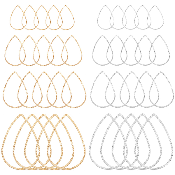 PandaHall BENECREAT 80Pcs Real Gold Plated Brass Earrings Beading Hoop, 8 Styles Textured Jewelry Making Earrings,Silver Teardrop Earring...
PandaHall BENECREAT 80Pcs Real Gold Plated Brass Earrings Beading Hoop, 8 Styles Textured Jewelry Making Earrings,Silver Teardrop Earring...
